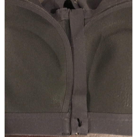 Lululemon Bra Women's Black Enlite Front Zip High Support Bra - Size 38 D - Picture 6 of 11